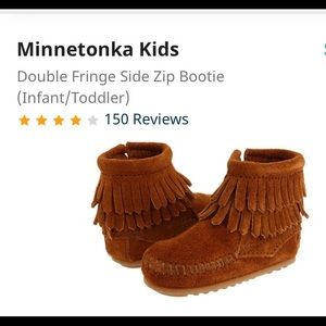 Minnetonka double fringe bootie